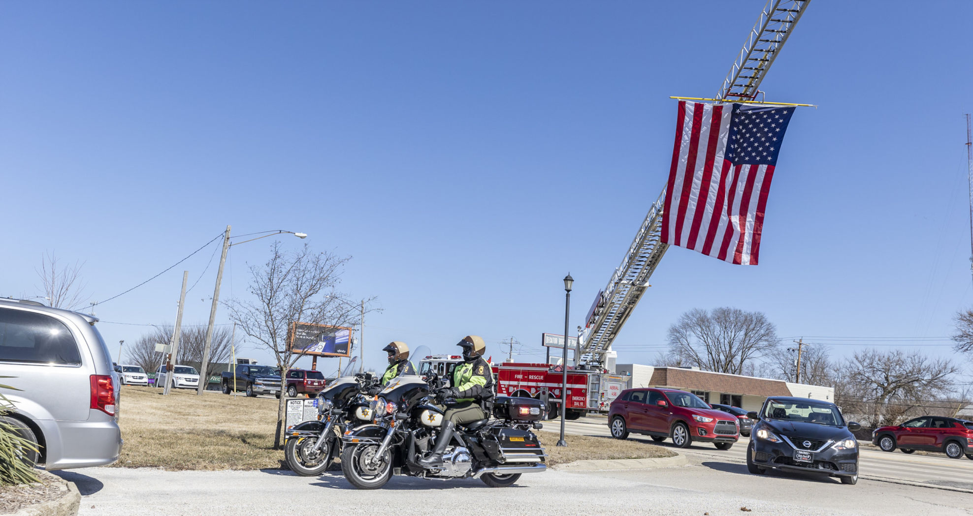 Burial service of Lt. Eugene Lasco